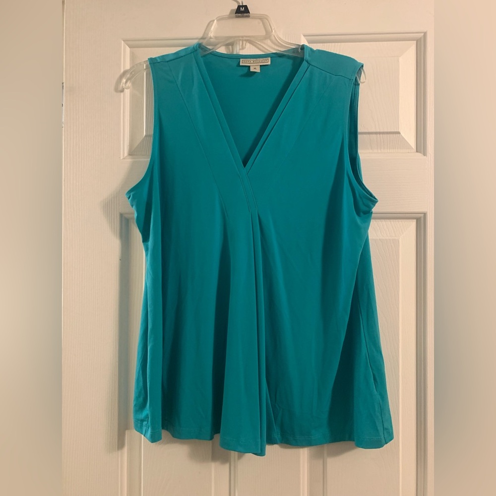 Teal Dana Buchman tank - XL